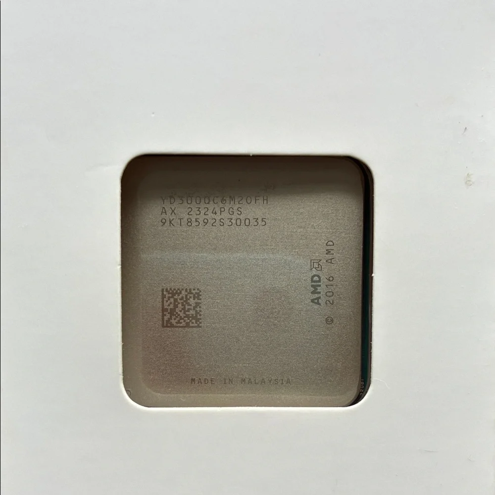 AMD Athlon Box with Black and Orange Design